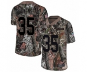 Men's Nike Miami Dolphins #35 Walt Aikens Limited Camo Rush Realtree NFL Jersey