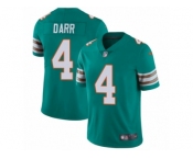 Men's Nike Miami Dolphins #4 Matt Darr Vapor Untouchable Limited Aqua Green Alternate NFL Jersey