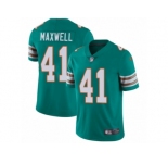 Men's Nike Miami Dolphins #41 Byron Maxwell Vapor Untouchable Limited Aqua Green Alternate NFL Jersey