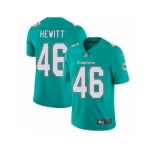 Men's Nike Miami Dolphins #46 Neville Hewitt Vapor Untouchable Limited Aqua Green Team Color NFL Jersey