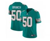 Men's Nike Miami Dolphins #50 Andre Branch Vapor Untouchable Limited Aqua Green Alternate NFL Jersey