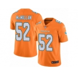 Men's Nike Miami Dolphins #52 Raekwon McMillan Limited Orange Rush NFL Jersey