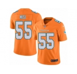 Men's Nike Miami Dolphins #55 Koa Misi Limited Orange Rush NFL Jersey
