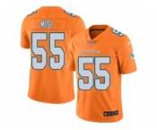 Men's Nike Miami Dolphins #55 Koa Misi Limited Orange Rush NFL Jersey