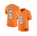Men's Nike Miami Dolphins #6 Brandon Doughty Limited Orange Rush NFL Jersey