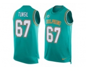 Men's Nike Miami Dolphins #67 Laremy Tunsil Limited Aqua Green Player Name & Number Tank Top NFL Jersey