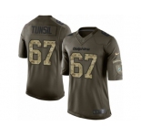 Men's Nike Miami Dolphins #67 Laremy Tunsil Limited Green Salute to Service NFL Jersey