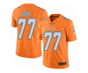 Men's Nike Miami Dolphins #77 Adam Joseph Duhe Limited Orange Rush NFL Jersey