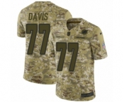 Men's Nike Miami Dolphins #77 Jesse Davis Limited Camo 2018 Salute to Service NFL Jersey