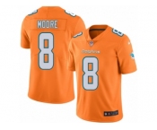 Men's Nike Miami Dolphins #8 Matt Moore Limited Orange Rush NFL Jersey