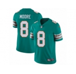 Men's Nike Miami Dolphins #8 Matt Moore Vapor Untouchable Limited Aqua Green Alternate NFL Jersey