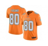 Men's Nike Miami Dolphins #80 Anthony Fasano Limited Orange Rush NFL Jersey