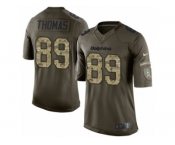 Men's Nike Miami Dolphins #89 Julius Thomas Limited Green Salute to Service NFL Jersey