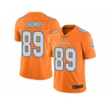 Men's Nike Miami Dolphins #89 Julius Thomas Limited Orange Rush NFL Jersey