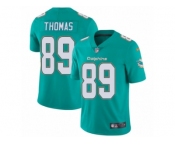 Men's Nike Miami Dolphins #89 Julius Thomas Vapor Untouchable Limited Aqua Green Team Color NFL Jersey