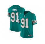 Men's Nike Miami Dolphins #91 Cameron Wake Vapor Untouchable Limited Aqua Green Alternate NFL Jersey