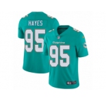 Men's Nike Miami Dolphins #95 William Hayes Vapor Untouchable Limited Aqua Green Team Color NFL Jersey