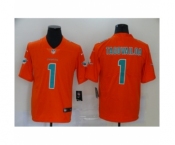 Miami Dolphins #1 Tua Tagovailoa Limited Orange Vapor Untouchable Football Jersey