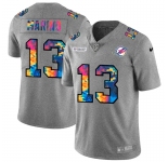 Miami Dolphins #13 Dan Marino Men's Nike Multi-Color 2020 NFL Crucial Catch NFL Jersey Greyheather