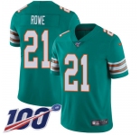 Nike Dolphins #21 Eric Rowe Aqua Green Alternate Men's Stitched NFL 100th Season Vapor Untouchable Limited Jersey