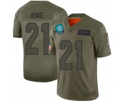 Nike Dolphins #21 Eric Rowe Camo Men's Stitched NFL Limited 2019 Salute To Service Jersey