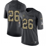 Nike Dolphins #26 Salvon Ahmed Black Men's Stitched NFL Limited 2016 Salute to Service Jersey