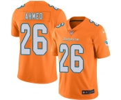 Nike Dolphins #26 Salvon Ahmed Orange Men's Stitched NFL Limited Rush Jersey