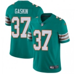 Nike Dolphins #37 Myles Gaskin Aqua Green Alternate Men's Stitched NFL Vapor Untouchable Limited Jersey