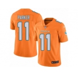 Nike Miami Dolphins #11 DeVante Parker Orange Men's Stitched NFL Limited Rush Jersey