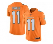 Nike Miami Dolphins #11 DeVante Parker Orange Men's Stitched NFL Limited Rush Jersey