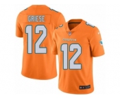Nike Miami Dolphins #12 Bob Griese Orange Men's Stitched NFL Limited Rush Jersey