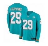 Nike Miami Dolphins #29 Minkah Fitzpatrick Limited Aqua Therma Long Sleeve NFL Jersey