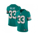 Nike Miami Dolphins #33 Kalen Ballage Aqua Green Alternate Men Stitched NFL Vapor Untouchable Limited Jersey