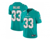 Nike Miami Dolphins #33 Kalen Ballage Aqua Green Team Color Men Stitched NFL Vapor Untouchable Limited Jersey
