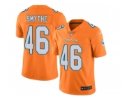 Nike Miami Dolphins #46 Durham Smythe Orange Men Stitched NFL Limited Rush Jersey