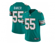Nike Miami Dolphins #55 Jerome Baker Aqua Green Alternate Men Stitched NFL Vapor Untouchable Limited Jersey