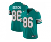 Nike Miami Dolphins #86 Mike Gesicki Aqua Green Alternate Men Stitched NFL Vapor Untouchable Limited Jersey