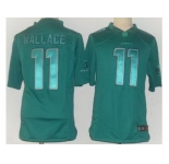 nike nfl jerseys miami dolphins #11 mike wallace green [Drenched Limited]