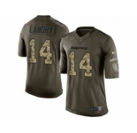 nike nfl jerseys miami dolphins #14 landry army green[nike Limited Salute To Service]