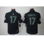nike nfl jerseys miami dolphins #17 tannehill black[nike impact limited]