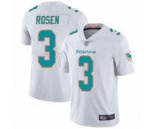 Men's Miami Dolphins #3 Josh Rosen White Vapor Untouchable Limited Player Football Jersey