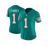 Women Nike Miami Dolphins #1 Cody Parkey Aqua Green Alternate Vapor Untouchable Limited Player NFL Jersey