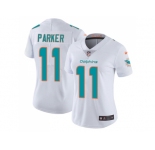 Women Nike Miami Dolphins #11 DeVante Parker White Stitched NFL Vapor Untouchable Limited Jersey