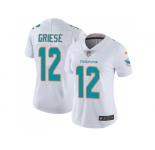 Women Nike Miami Dolphins #12 Bob Griese White Stitched NFL Vapor Untouchable Limited Jersey