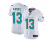 Women Nike Miami Dolphins #13 Dan Marino White Stitched NFL Vapor Untouchable Limited Jersey