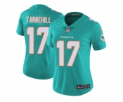 Women Nike Miami Dolphins #17 Ryan Tannehill Aqua Green Team Color Stitched NFL Vapor Untouchable Limited Jersey