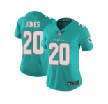 Women Nike Miami Dolphins #20 Reshad Jones Aqua Green Team Color Stitched NFL Vapor Untouchable Limited Jersey
