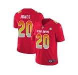 Women Nike Miami Dolphins #20 Reshad Jones Red Stitched NFL Limited AFC 2018 Pro Bowl Jersey
