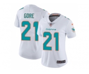 Women Nike Miami Dolphins #21 Frank Gore White Stitched NFL Vapor Untouchable Limited Jersey
