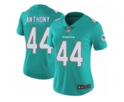 Women Nike Miami Dolphins #44 Stephone Anthony Aqua Green Team Color Vapor Untouchable Limited Player NFL Jersey